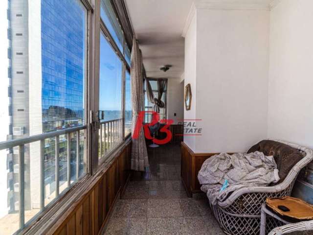 Apartamento com 3 dormitórios à venda, 207 m² - José Menino - Santos/SP