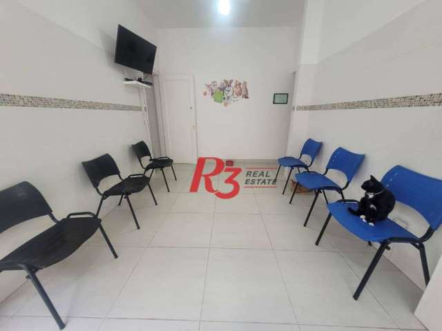 Sala para alugar, 76 m² por R$ 2.500,02/mês - Boqueirão - Santos/SP