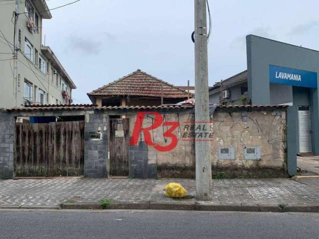 Terreno à venda, 450 m² - Ponta da Praia - Santos/SP