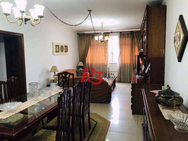 Apartamento com 3 dormitórios à venda, 157 m² - Boqueirão - Santos/SP