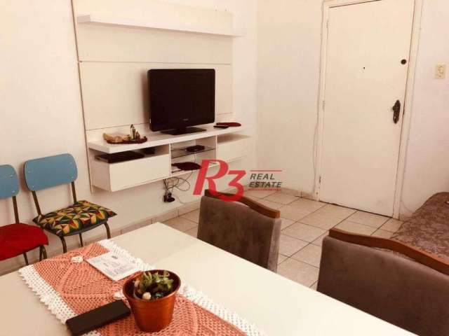 Apartamento térreo com 2 dormitórios à venda, 76 m² - Vila Matias - Santos/SP