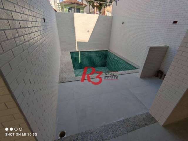 Sobrado com 2 dormitórios à venda, 100 m² - Campo Grande - Santos/SP