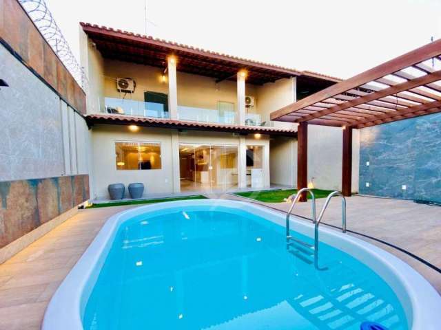 Excelete casa toda projetada e reformada com 3 suítes, piscina, deck, à venda, 296 m² por R$ 1.200.000