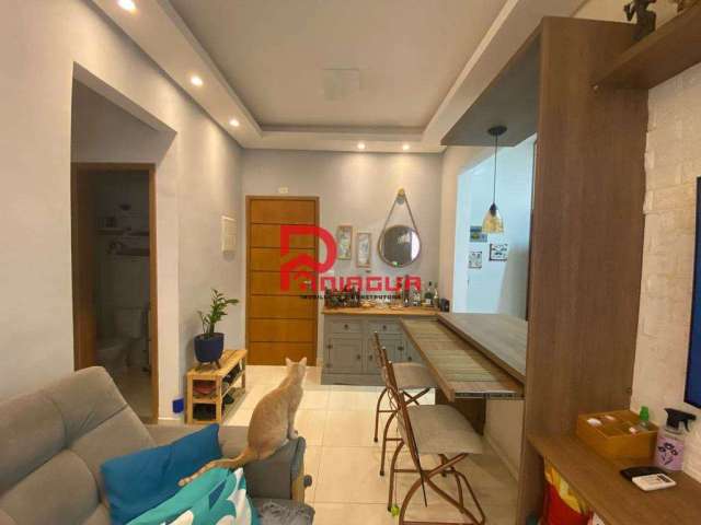 Apartamento com 1 quarto à venda na Avenida Almirante Barroso, 171, Canto do Forte, Praia Grande, 41 m2 por R$ 330.000