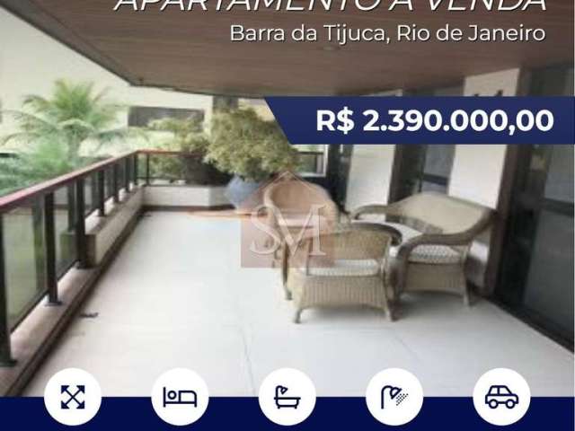 Barra da tijuca apartamento 4 quartos 243m², com 3 vagas..