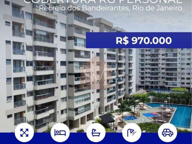 Cobertura com 3 quartos à venda na Avenida Tim Maia, 7375, Recreio dos Bandeirantes, Rio de Janeiro, 180 m2 por R$ 970.000