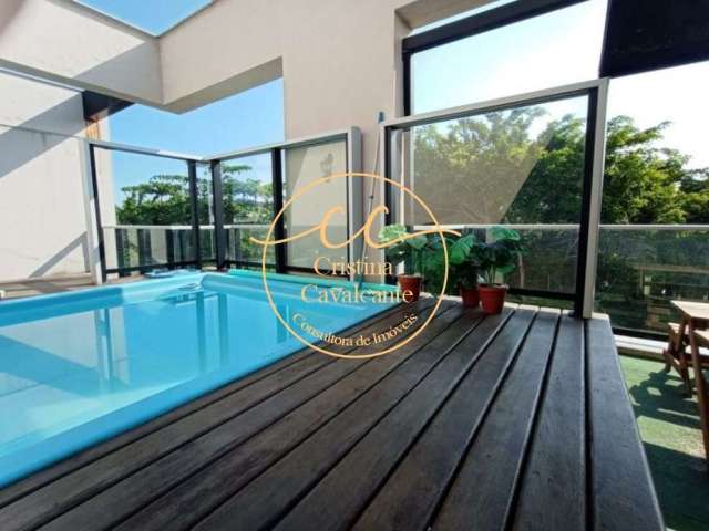 Vendo Cobertura no Recreio dos Bandeirantes-RJ com 4 Suítes, Piscina e Espaço Gourmet - Sofisticato 178m²