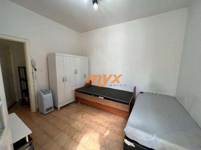 Kitnet com 1 dormitório para alugar, 38 m² por R$ 1.800,00/mês - Gonzaga - Santos/SP