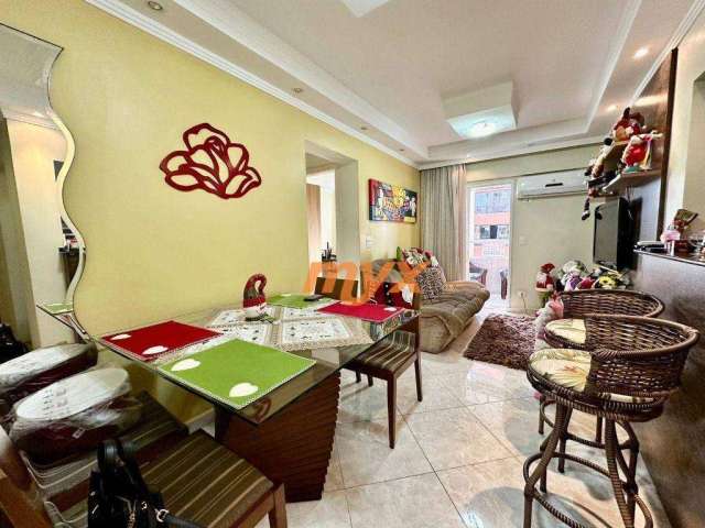 Apartamento com 3 dormitórios à venda, 70 m² por R$ 690.000,00 - Aparecida - Santos/SP