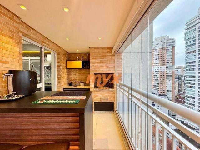 Apartamento com 3 dormitórios à venda, 130 m² por R$ 1.855.000,00 - Gonzaga - Santos/SP