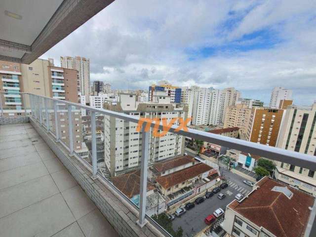 Apartamento com 1 dormitório à venda, 58 m² por R$ 625.000,00 - Boqueirão - Santos/SP