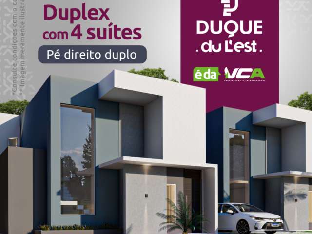 Duplex com 5 quartos, sendo 4 suites.