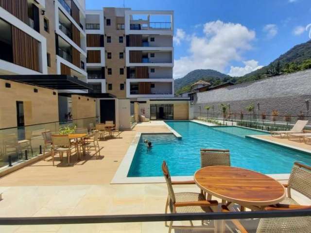 Ubatuba - Apartamento alto padrão com 2 suítes e lazer completo : Pé na areia