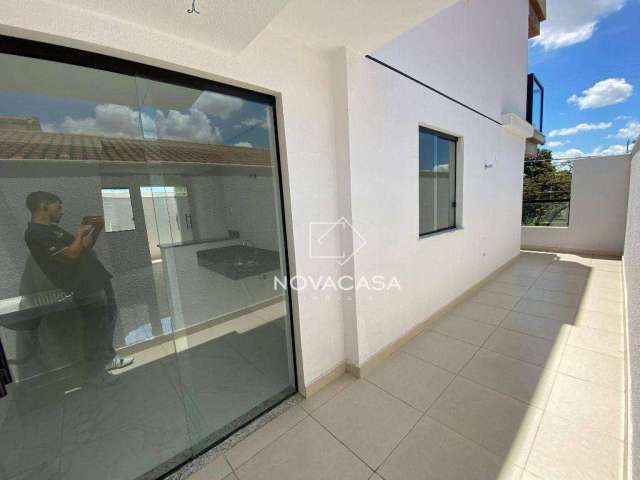 Apartamento Garden com 3 dormitórios para alugar, 106 m² por R$ 2.961,91/mês - Santa Branca - Belo Horizonte/MG