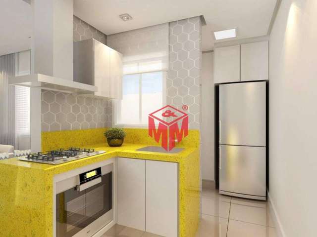 Cobertura com 2 dormitórios à venda, 60 m² por R$ 366.000,00 - Vila Guarani - Santo André/SP