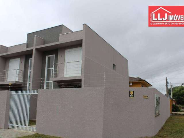 Sobrado NOVO esquina 115 m²3 dorm ( 1 ste) todos c/ sacada,  terreno grande, churrasqueira, ensolarado 04 vagas por R$ 599.900