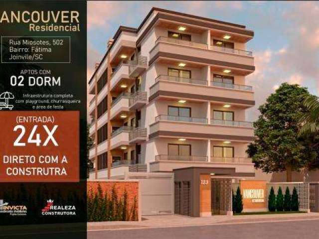 Apartamento para Venda em Joinville, Fátima, 2 dormitórios, 1 banheiro, 1 vaga