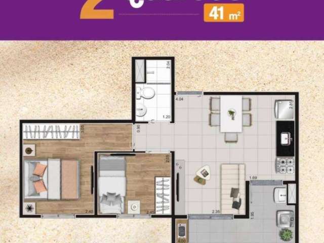 Apartamento à venda, 41 m² por R$ 359.999,94 - Vila Vermelha - São Paulo/SP