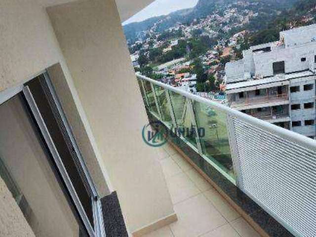 Primeira Locação: Apartamento com 2 dormitórios, sendo uma suíte, varandão, uma vaga, lazer completo!!!  Largo da Batalha - Niterói/RJ