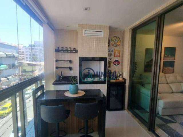 Lindíssimo apartamento com duas suítes, varanda gourmet, vista  parcial mar!!