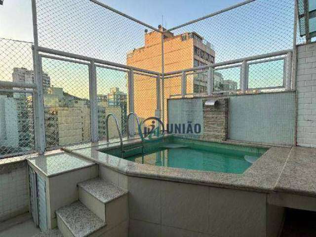 Excelente cobertura duplex, com 3 dormitórios, sendo duas suites, uma vaga, piscina, churrasqueira, miolo de Icaraí!!