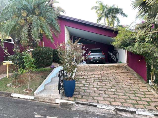 Casa térrea à venda localizada no Condomínio Residencial Colina dos Coqueiros, no bairro Jardim Jurema, na cidade de Valinhos-SP