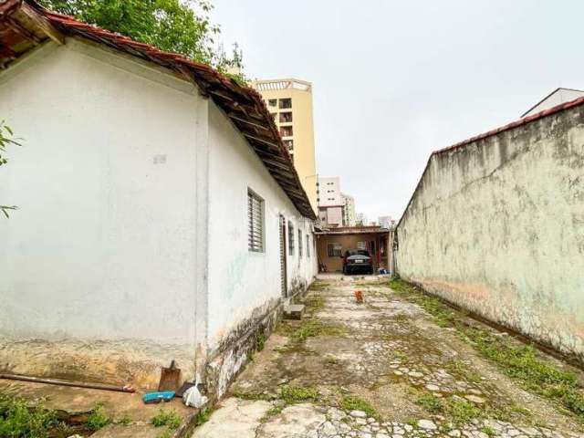 Excelente Terreno Com Casa Antiga, Ótima Localização, Próximo a Prefeitura de Santo André , Jardim Bela Vista, com 224,00 Mts