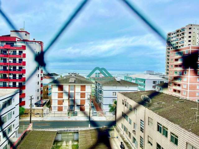 Apto à venda em Praia Grande: 1 Dorm, sacada com vista para o mar, R$330.000,00!