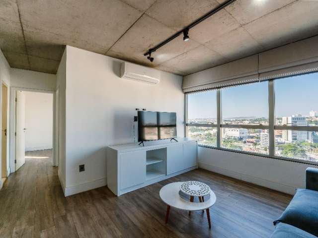 Apartamento estilo loft para locação mobiliado, no condomínio fechado MaxHaus, Cambuí, em Campinas