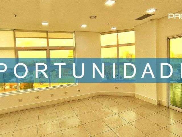 Sala comercial de 48m² para locação, com 2 banheiros, sacada e 1 vaga coberta no ed. golden office - chácara urbana em jundiaí sp