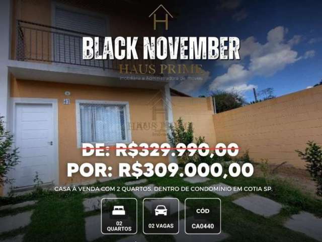 Casa à venda em Cotia, Chácara Rincão, com 2 quartos, com 49 m², Residencial Atenas