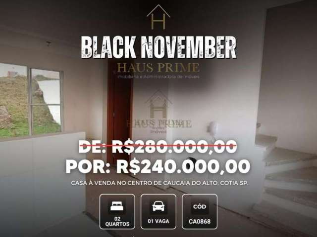 Casa à venda em Cotia, Centro, com 2 quartos, com 50 m², Vista Caucaia