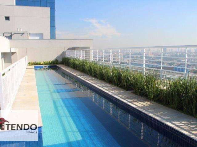 Excelente Apartamento no Marco Zero| Jardim Três Marias SBCampo| 1 dormitório| 1 vaga| Varanda| 42m²