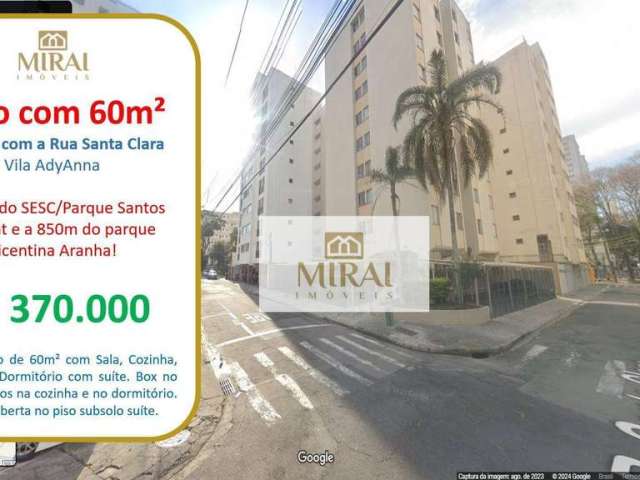 Apartamento com 1 dormitório à venda, 60 m² por R$ 370.000,00 - Vila Adyana - São José dos Campos/SP