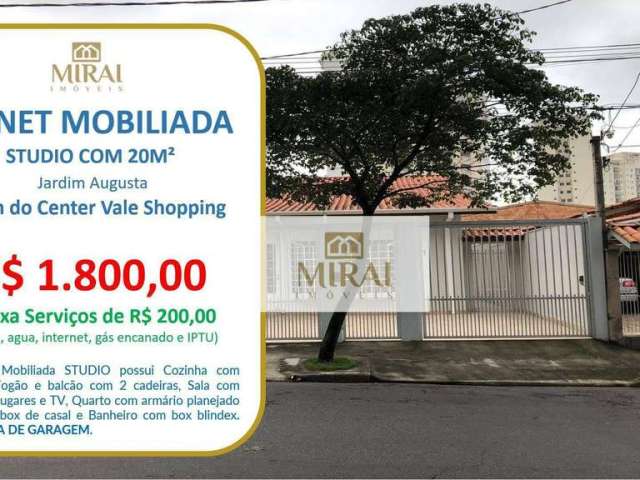 Kitnet com 1 dormitório para alugar, 30 m² por R$ 2.000,00/mês - Jardim Augusta - São José dos Campos/SP