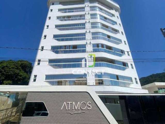 Apartamento na praia com 2 suítes  à venda, 77 m² por R$ 1.190.000 - Cabeçudas - Itajaí/SC