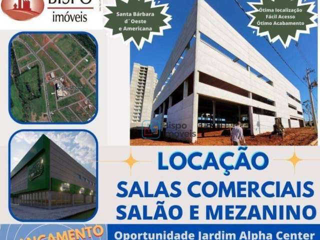 Sala para alugar, 71 m² por R$ 4.060,00/mês - Dodson - Santa Bárbara D'Oeste/SP