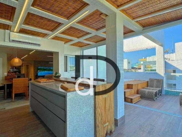 Cobertura com 4 dormitórios à venda, 208 m² por R$ 5.990.000,00 - Riviera de São Lourenço - Bertioga/SP