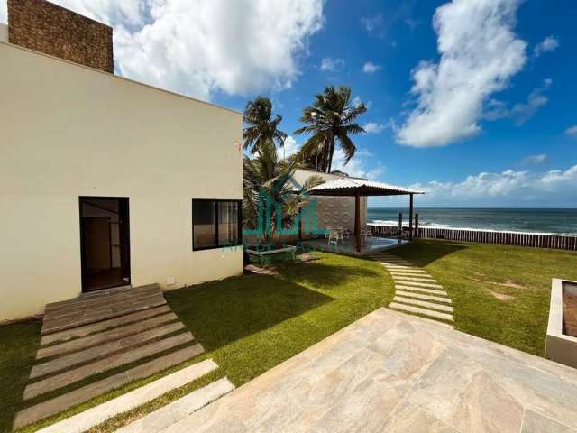 Casa à Beira-Mar da Praia da Barra de São Miguel com 888m², 4 Suítes, Mobiliada - Alagoas