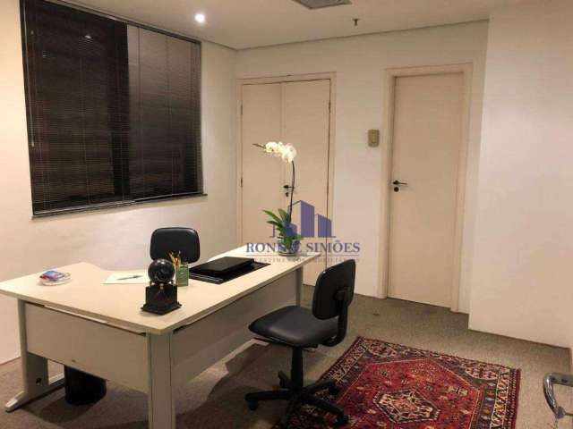 Sala comercial à venda na vila nova conceição, 60 m², ed. georgetown, r. dr. guilherme bannitz, 126, 2 salas, 2 banheiros, 1 vaga, sp