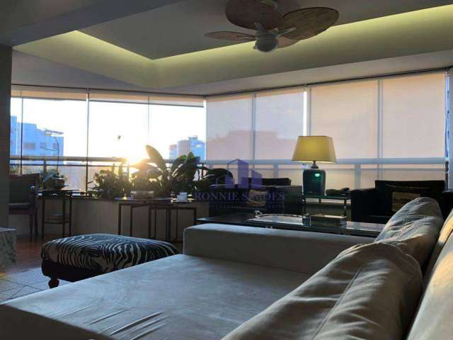 Apartamento mobiliado para alugar, morumbi, 270 m², condomínio paradise, rua marcos pereira, 37, 3 suítes, 3 salas, 6 banheiros, 4 vagas