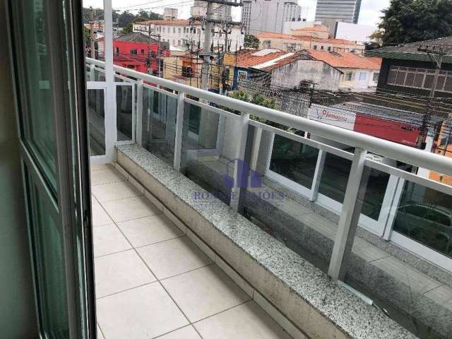 Sala com varanda para alugar e vender, 42 m², chácara santo antônio, edifício helbor offices, r. américo brasiliense, 3 salas, 2 banheiros, 1 vaga