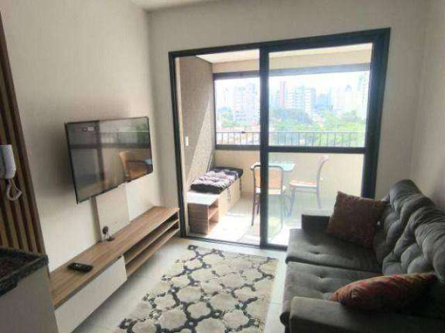 Apartamento com 1 dormitório para alugar, 31 m² por R$ 4.630,00/mês - Moema - São Paulo/SP