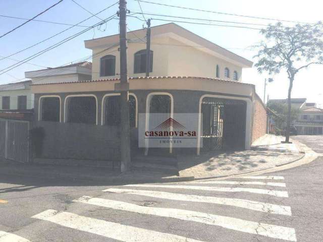 Sobrado esquina Vila Scarpelli com 3 dormitórios à venda, 219 m² por R$ 800.000 - Vila Scarpelli - Santo André/SP