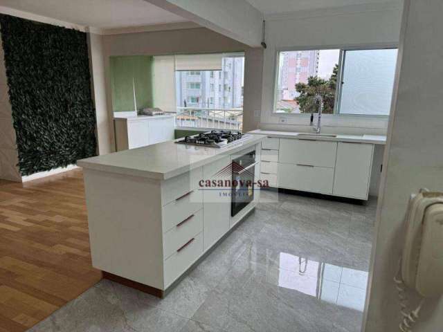 Apartamento com 3 dormitórios, 110 m² - venda por R$ 800.000,00 ou aluguel por R$ 4.945,00/mês - Campestre - Santo André/SP