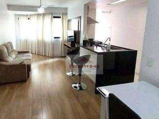 Apartamento com 1 dormitório, 50 m² - venda por R$ 520.000,00 ou aluguel por R$ 3.343,00/mês - Jardim - Santo André/SP