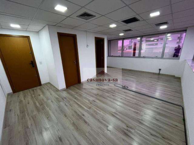 Sala para alugar, 40 m² por R$ 2.165,00/mês - Vila Bastos - Santo André/SP