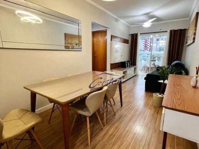 Apartamento MOBILIADO com 2 dormitórios à venda, 93 m² por R$ 640.000 - Boqueirão - Praia Grande/SP