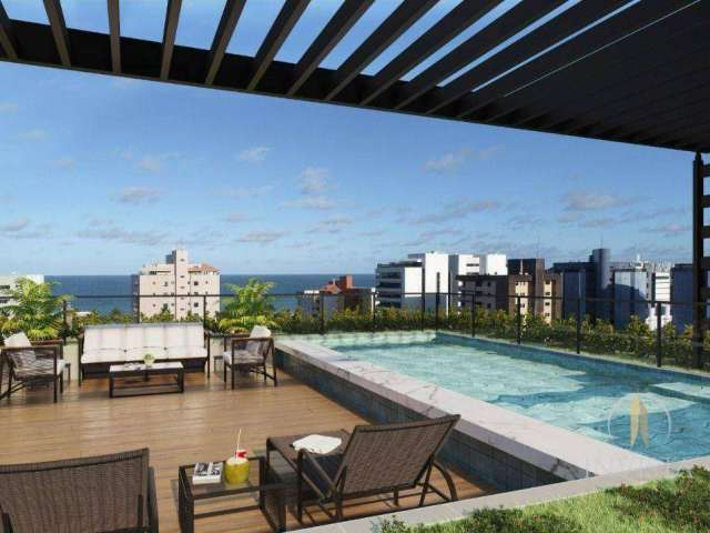 Apartamento com 1 dormitório à venda, 22 m² por R$ 289.000,00 - Intermares - Cabedelo/PB