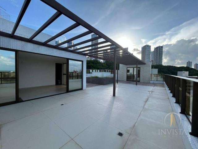 Cobertura com 4 dormitórios à venda, 358 m² por R$ 2.855.000,00 - Cabo Branco - João Pessoa/PB